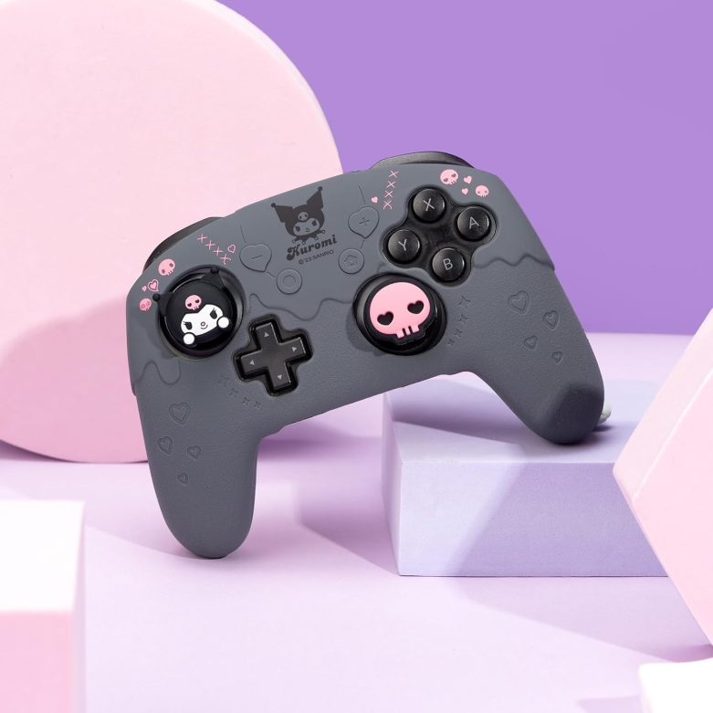 Switch Pro Controller Skin,Cute Soft Silicone Protective Cover Skin,Anti-Slip Protective Case for Switch Pro Controller with 2 Thumb Grip Caps and 1 Sticker - Image 5